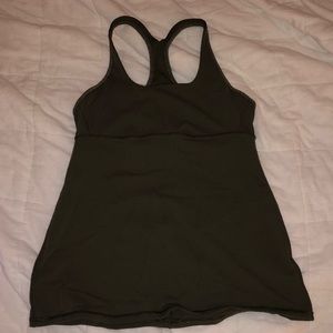 Dark green/camo lululemon tank top. Size 8